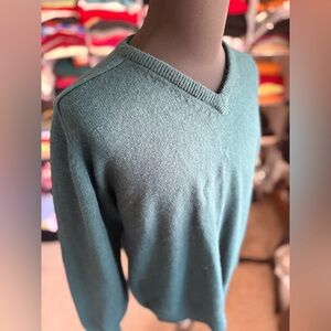 Kirkland Men's Forest Green V-Neck Sweater, XXL